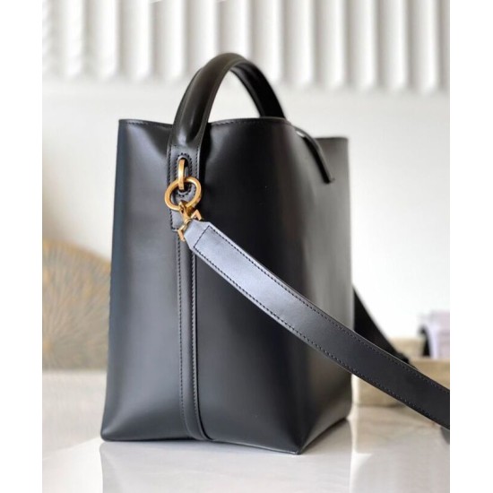 Replica YSL Saint Laurent Le 37 in borsa lucida nera imitazioni Miglior Prezzo YSL Saint Laurent Le 37 in borsa lucida nera Replica
