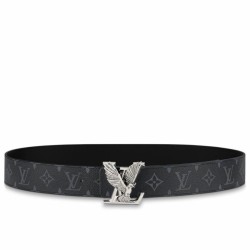 Miglior Prezzo replica Cintura reversibile Louis Vuitton LV Dove 40MM in tela monogramma Eclipse M0576V