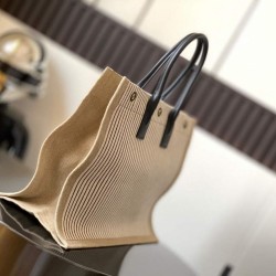 Miglior Prezzo Borsa tote grande YSL Saint Laurent Rive Gauche in tela stampata Replica