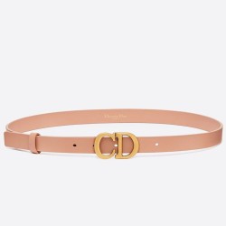 Miglior Prezzo replica Cintura Dior Saddle 20MM Pelle di vitello Nude