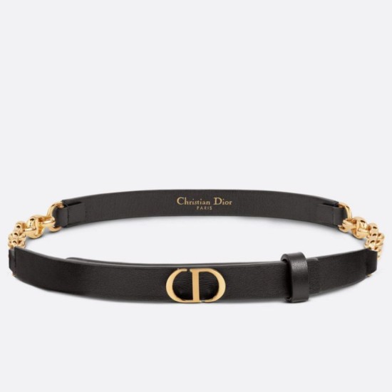 Replica Cintura Dior Caro 15MM in pelle di vitello e catena Nera imitazioni Miglior Prezzo Cintura Dior Caro 15MM in pelle di vitello e catena Nera Replica