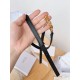Replica Cintura Dior Caro 15MM in pelle di vitello e catena Nera imitazioni Miglior Prezzo Cintura Dior Caro 15MM in pelle di vitello e catena Nera Replica