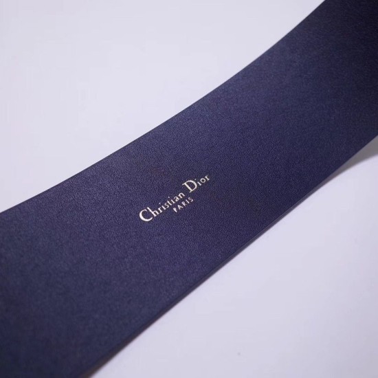Replica Alta gamma Cintura Dior Diorquake 55MM Blu scuro imitazioni Miglior Prezzo Alta gamma replica Cintura Dior Diorquake 55MM Blu scuro