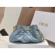 Miglior Prezzo Bora Pari replica Dior Ammi Piccola Macrocannage Blu