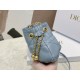 Miglior Prezzo Bora Pari replica Dior Ammi Piccola Macrocannage Blu