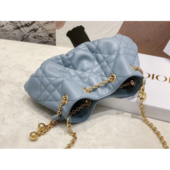 Miglior Prezzo Bora Pari replica Dior Ammi Piccola Macrocannage Blu