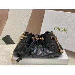 Borse Dior Ammi piccola/media Macrocannage Nera