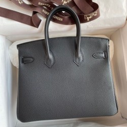 Replica Borsa Hermes Birkin 25 Retourne fatta a mano nera Clemence imitazioni Miglior Prezzo Borsa Hermes Birkin 25 Retourne fatta a mano nera Clemence Replica