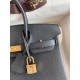 Miglior Prezzo Borsa Hermes Birkin 25 Retourne fatta a mano nera Clemence Replica