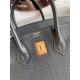 Miglior Prezzo Borsa Hermes Birkin 25 Retourne fatta a mano nera Clemence Replica