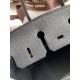 Miglior Prezzo Borsa Hermes Birkin 25 Retourne fatta a mano nera Clemence Replica