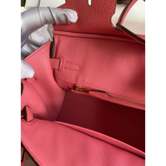 Replica Hermes Birkin 25 Retourne Borsa fatta a mano Rossetto rosa Clemence imitazioni Miglior Prezzo Hermes Birkin 25 Retourne Borsa fatta a mano Rossetto rosa Clemence Replica
