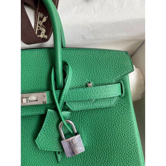 Miglior Prezzo Borsa Hermes Birkin 25 Retourne Clemence grigio perla Replica
