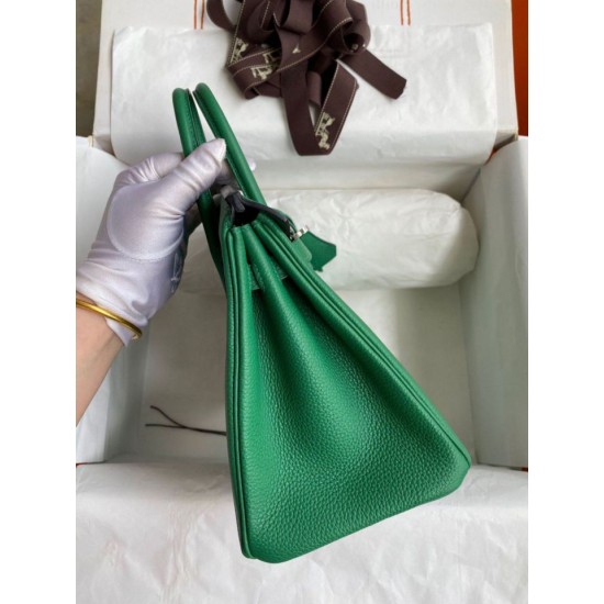 Miglior Prezzo Borsa Hermes Birkin 25 Retourne Clemence grigio perla Replica