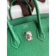 Miglior Prezzo Borsa Hermes Birkin 25 Retourne Clemence grigio perla Replica