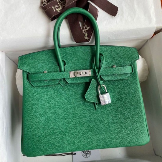 Miglior Prezzo Borsa Hermes Birkin 25 Retourne Clemence grigio perla Replica