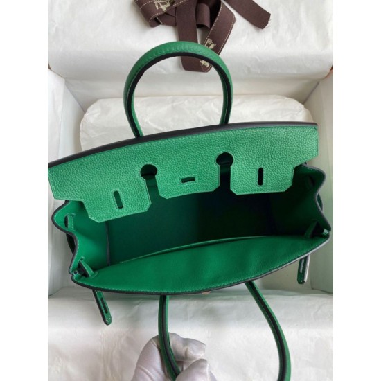 Miglior Prezzo Borsa Hermes Birkin 25 Retourne Clemence grigio perla Replica