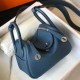 Replica Borsa Hermes Lindy Mini Agata Blu Clemence imitazioni Miglior Prezzo Borsa Hermes Lindy Mini Agata Blu Clemence Replica