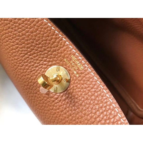 Replica Borsa Hermes Lindy Mini Clemence in pelle di vitello dorata imitazioni Miglior Prezzo Borsa Hermes Lindy Mini Clemence in pelle di vitello dorata Replica