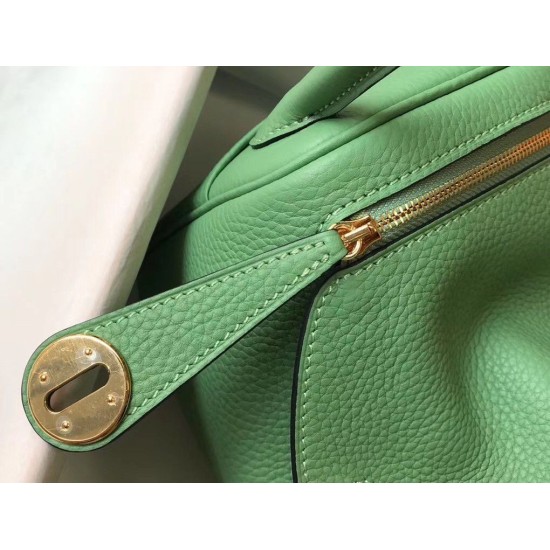 Replica Borsa Hermes Lindy Mini Clemence in pelle di vitello verde imitazioni Miglior Prezzo Borsa Hermes Lindy Mini Clemence in pelle di vitello verde Replica