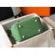 Replica Borsa Hermes Lindy Mini Clemence in pelle di vitello verde imitazioni Miglior Prezzo Borsa Hermes Lindy Mini Clemence in pelle di vitello verde Replica