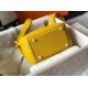 Replica Borsa Hermes Lindy Mini Clemence in pelle di vitello gialla imitazioni Miglior Prezzo Borsa Hermes Lindy Mini Clemence in pelle di vitello gialla Replica