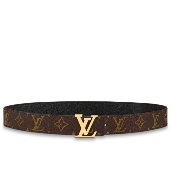 Miglior Prezzo Pari replica Cintura reversibile Louis Vuitton LV con iniziali 30 mm M0565V Tela monogramma