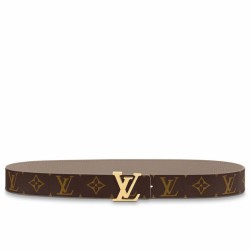 Miglior Prezzo replica Cintura reversibile Louis Vuitton LV con iniziali 30 mm M0646V Tela monogramma