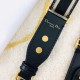 Replica Tracolla regolabile con ricamo Dior Nera imitazioni Miglior Prezzo Tracolla regolabile con ricamo Dior Nera Replica