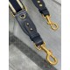 Replica Tracolla regolabile Dior con ricamo ad anello Tela Blu imitazioni Miglior Prezzo Tracolla regolabile Dior con ricamo ad anello Tela Blu Replica