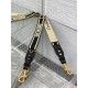 Replica falso Tracolla regolabile Dior con ricamo ad anello Tela Nera imitazioni Miglior Prezzo falso Tracolla regolabile Dior con ricamo ad anello Tela Nera Replica