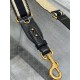 Replica falso Tracolla regolabile Dior con ricamo ad anello Tela Nera imitazioni Miglior Prezzo falso Tracolla regolabile Dior con ricamo ad anello Tela Nera Replica