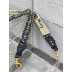 Miglior Prezzo falso Tracolla Dior con Anello Ricamo Obliquo con Medaglioni Blu Replica