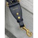 Miglior Prezzo falso Tracolla Dior con Anello Ricamo Obliquo con Medaglioni Blu Replica