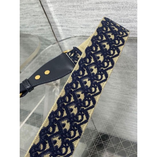 Replica falso Tracolla Dior con Anello Ricamo Obliquo Blu imitazioni Miglior Prezzo falso Tracolla Dior con Anello Ricamo Obliquo Blu Replica