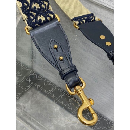 Replica falso Tracolla Dior con Anello Ricamo Obliquo Blu imitazioni Miglior Prezzo falso Tracolla Dior con Anello Ricamo Obliquo Blu Replica