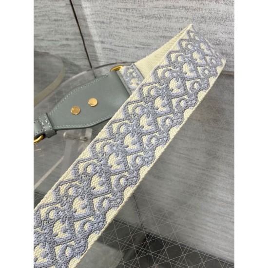 Replica falso Tracolla Dior con Anello Ricamo Obliquo Grigio imitazioni Miglior Prezzo falso Tracolla Dior con Anello Ricamo Obliquo Grigio Replica