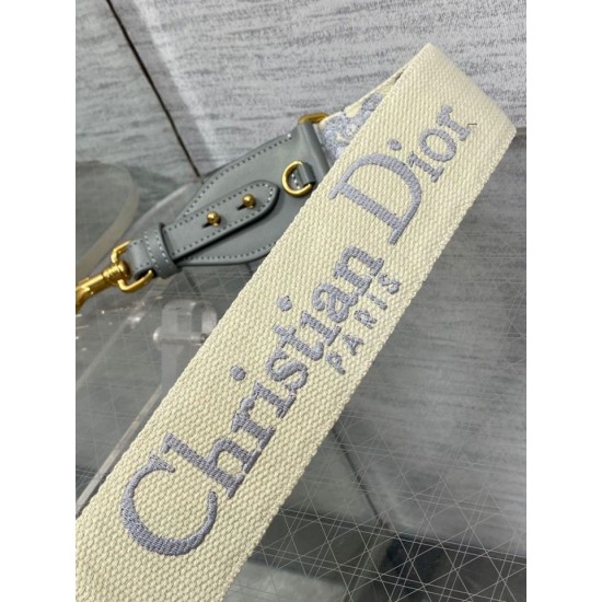 Replica falso Tracolla Dior con Anello Ricamo Obliquo Grigio imitazioni Miglior Prezzo falso Tracolla Dior con Anello Ricamo Obliquo Grigio Replica