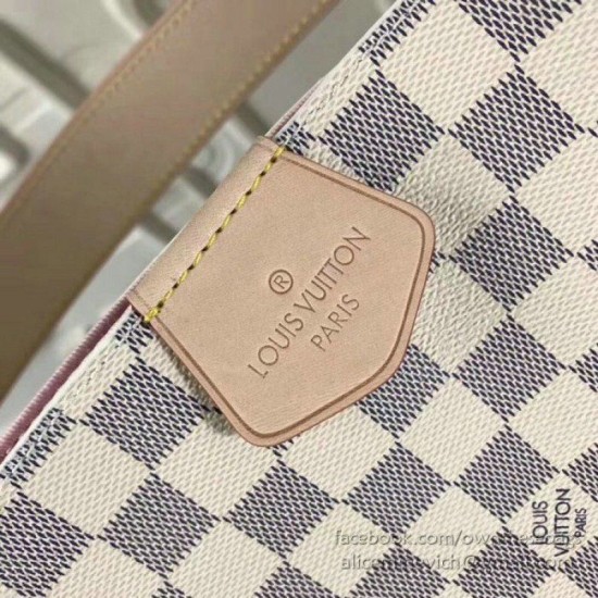 Riproduzione Fedele Graceful MM Damier Azur Canvas Rose Ballerine N42233 imitazioni Replica Alta Qualità Graceful MM Damier Azur Canvas Rose Ballerine N42233