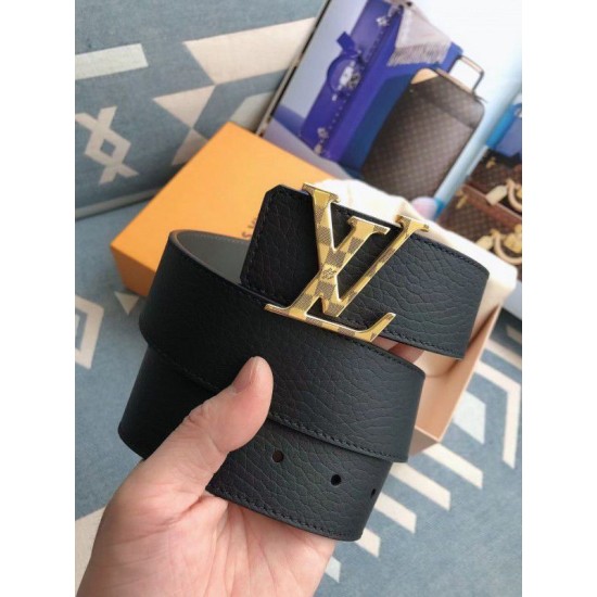 Dupe Cintura reversibile Gold Damier Louis Vuitton 40MM M0333V imitazioni perfette Replica Cintura reversibile Gold Damier Louis Vuitton 40MM M0333V Griffate
