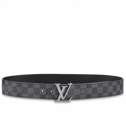 LV Initiales 40MM Cintura reversibile Damier Graphite M0213Q