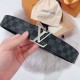 Dupe LV Initiales 40MM Cintura reversibile Damier Graphite M0213Q imitazioni perfette Replica LV Initiales 40MM Cintura reversibile Damier Graphite M0213Q Griffate