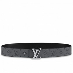 Louis Vuitton Initiales 40MM Cintura reversibile Monogram Eclipse M0285V