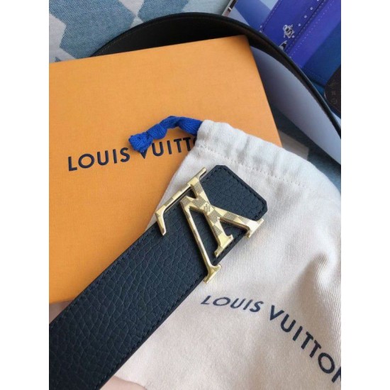 Dupe Cintura reversibile Gold Damier Louis Vuitton 40MM M0333V imitazioni perfette Replica Cintura reversibile Gold Damier Louis Vuitton 40MM M0333V Griffate