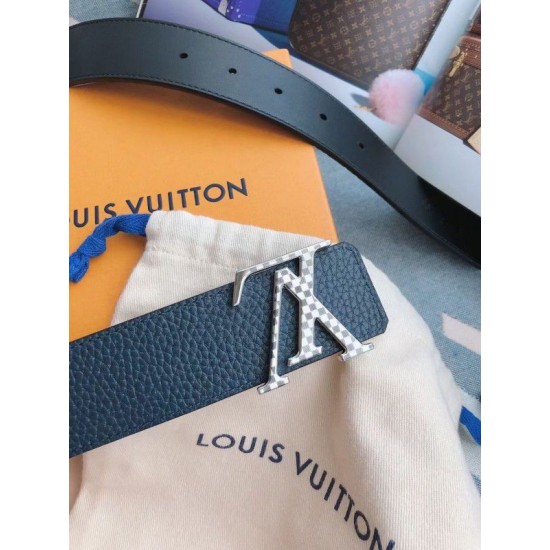 Replica Cintura reversibile Damier Louis Vuitton 40MM argento M0336V Griffate