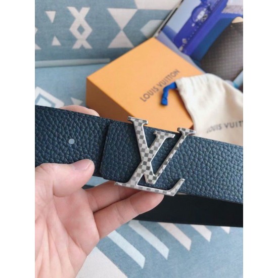 Replica Cintura reversibile Damier Louis Vuitton 40MM argento M0336V Griffate