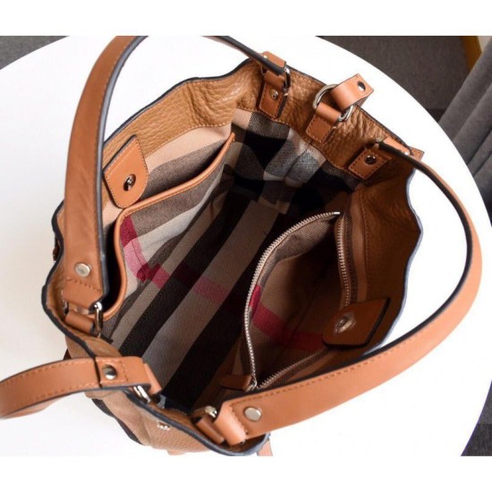 Replica Borsa a mano Burberry Marrone Outlet Borsa a mano Burberry Marrone imitazioni perfette