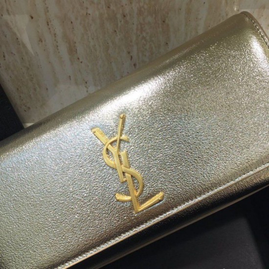 Replica YSL Saint Laurent Classic Clutch Gold Outlet YSL Saint Laurent Classic Clutch Gold imitazioni perfette