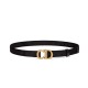 Cloni Firmate Alta gamma replica Cintura in nylon a sella da donna Christian Dior nera imitazioni