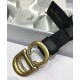 Cloni Firmate Alta gamma replica Cintura in nylon a sella da donna Christian Dior nera imitazioni